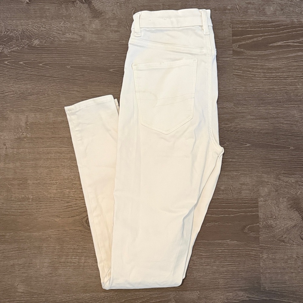 American Eagle Outfitters Cream Jeggings
